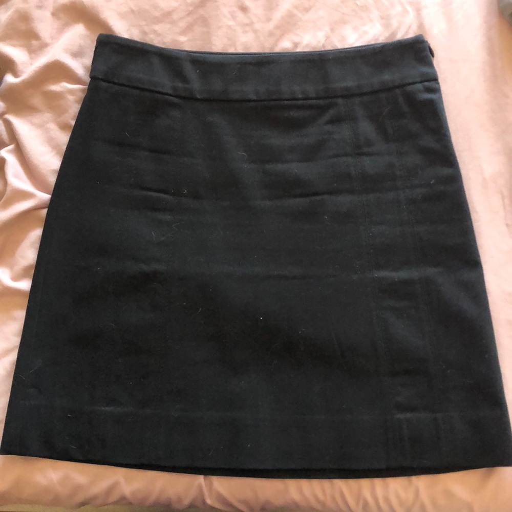 Black mini skirt